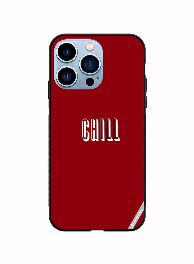 VR CREATIVE Protective Case Cover For Apple iPhone 14 Pro Max Chill In Red Design Multicolour - Image 1
