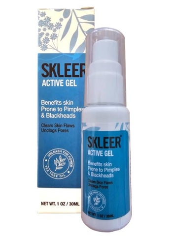 SKLEER Blackhead Active Face Gel | Extra Strength Blackhead Gel with Potent Essential Oils | (1 oz) 