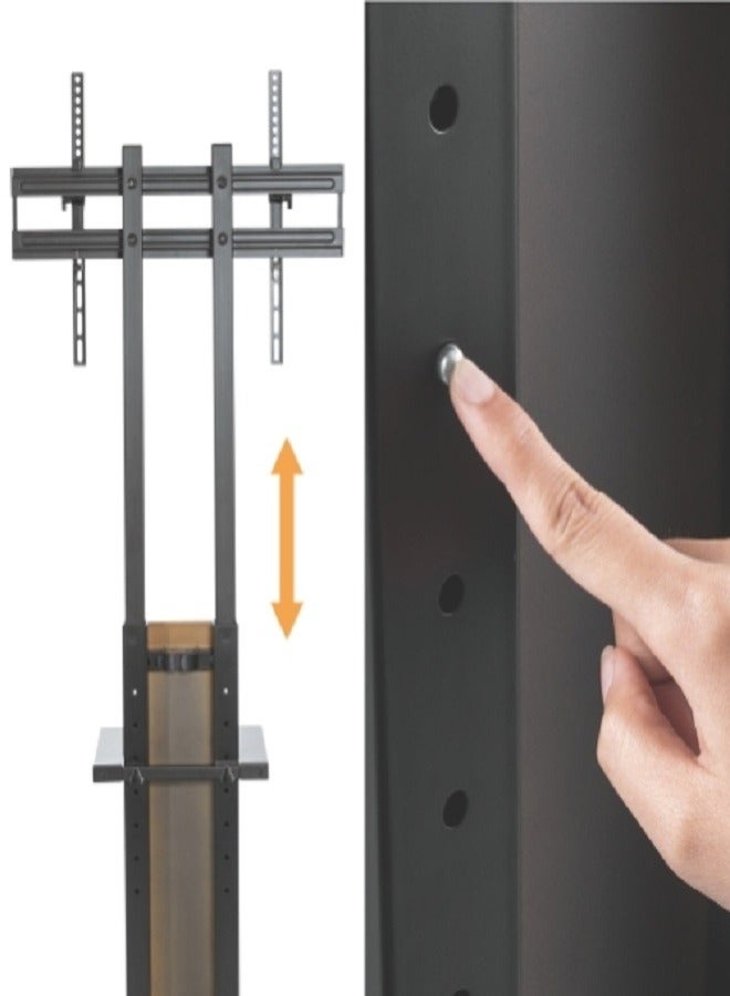 Lumi TV FLOOR STAND WITH EQUIPMENT SHELF FS16-46TD - Image 5