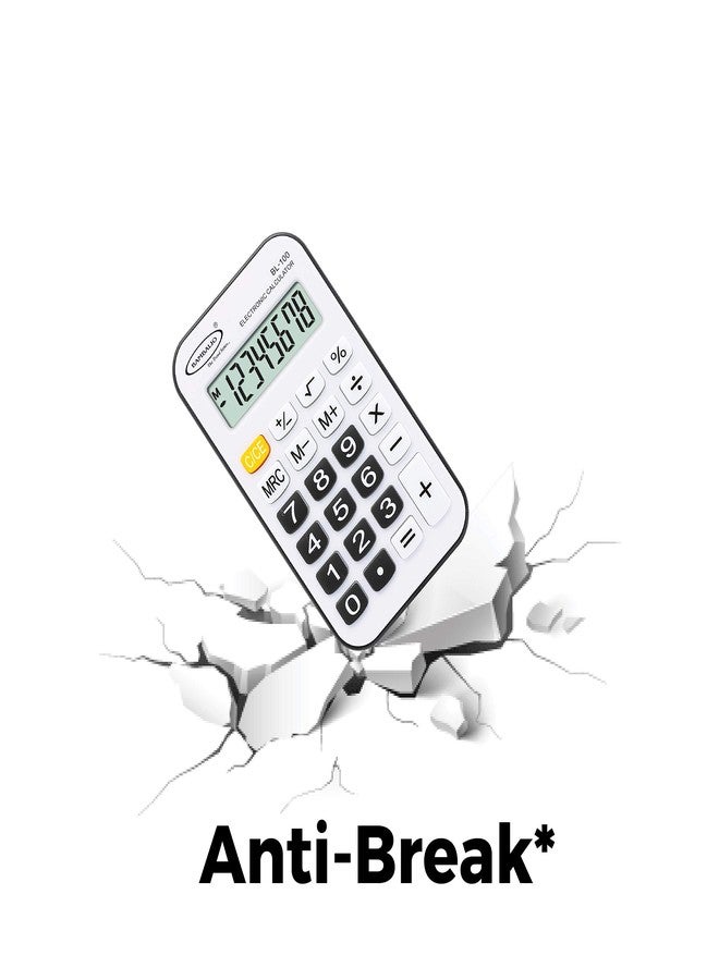 Bambalio 8 Digits BL-100 Portable Pocket Calculator with 3 Years Warranty Black - Image 3