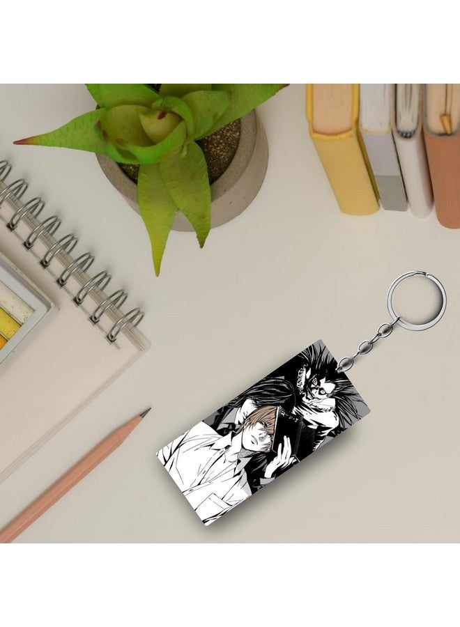 Replix حافظة مفاتيح أنمي مطبوعة من ريبليكس بريميوم (عبوة من 4) | حافظة مفاتيح أكريليك من ديث نوت - Image 3