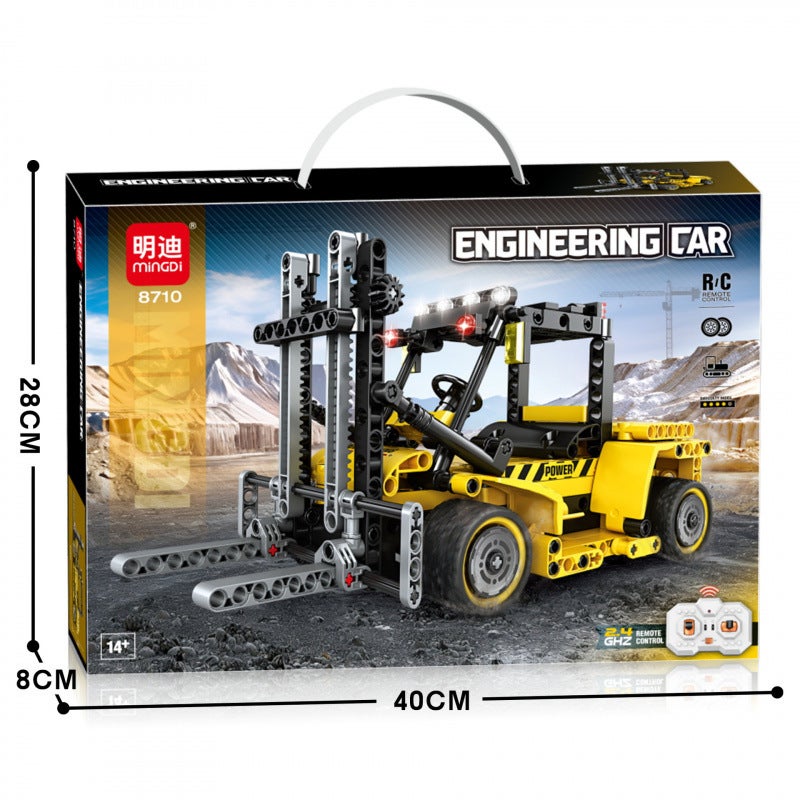 Mingdi 8710-8711 RC Engineering Vehicle Building Blocks Set (400+ Pieces) - Image 4