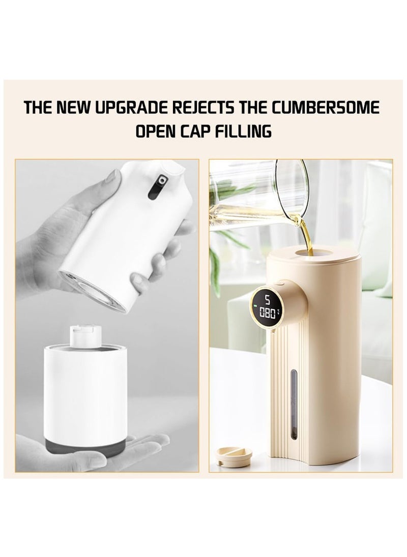 Arabest - Automatic Hand Soap Dispenser, 350 ML Automatic Rechargeable Non-Touch Foam Soap Dispenser, Smart Electric 5 Levels of Adjustable Foam Amount for Bathroom, Kitchen - Image 1