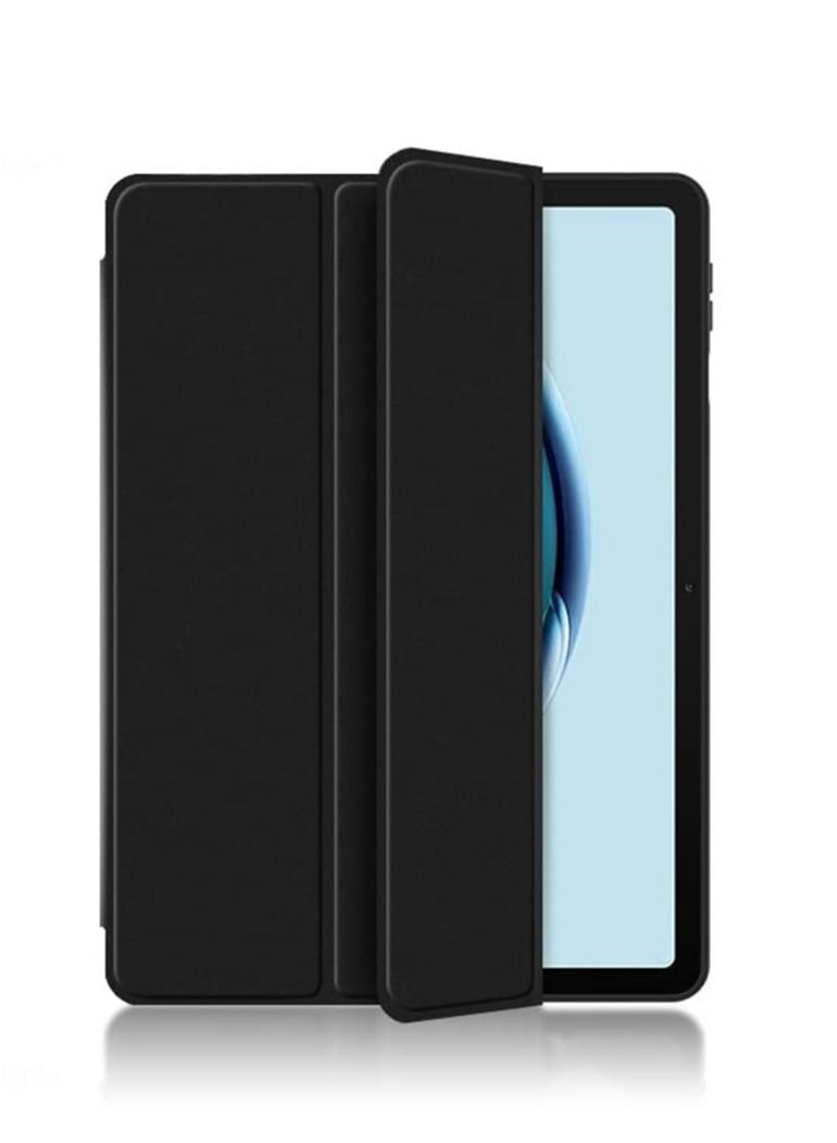 Compatible with Case for Matepad SE 10.4 Inch 2023 Tablet Ultra Slim Lightweight TPU Leather Cover Case with Stand Tablet Case Shockproof Rugged Armoured Case (Black) - Image 3