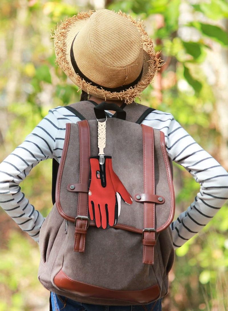 SYOSI 6Pcs Hat Clips for Travel Handbag Backpack Elastic Hat Mitten Dress Strap Clip Outdoor Travel Accessory for Adults Kids