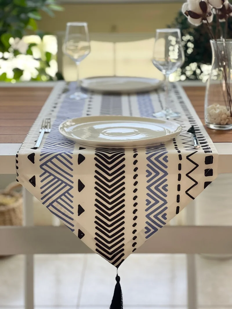 Desenİzmir Pattern Izmir Patterned Runner Cover Bohemian Patterned