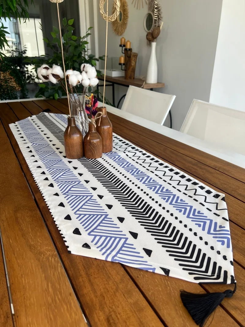 Desenİzmir Pattern Izmir Patterned Runner Cover Bohemian Patterned