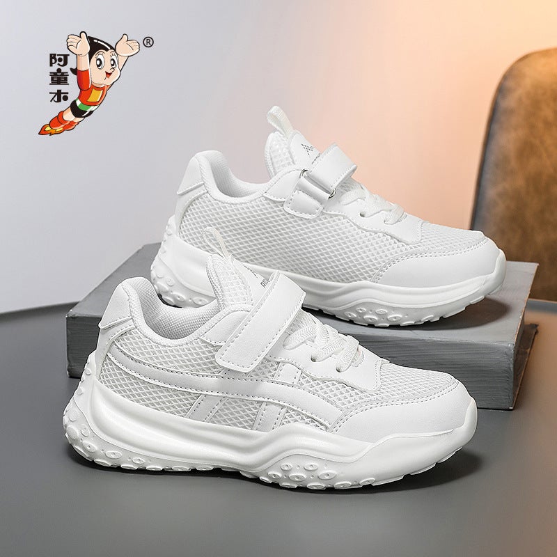 Children'S Breathable Mesh Fashion Sports Shoes Children'S White Sports Shoes Medium And Large Children'S Casual Shoes - Image 4