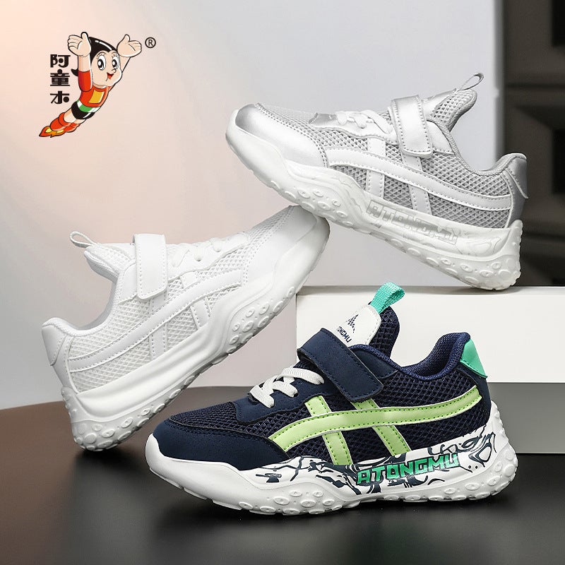 Children'S Breathable Mesh Fashion Sports Shoes Children'S White Sports Shoes Medium And Large Children'S Casual Shoes - Image 2