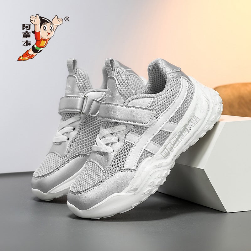 Children'S Breathable Mesh Fashion Sports Shoes Children'S White Sports Shoes Medium And Large Children'S Casual Shoes - Image 5