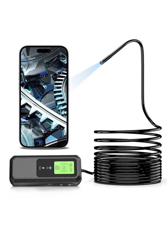 Endoscope Camera with Light, 2.0 Megapixel HD WiFi Endoscope Camera Mobile Phone, Semi-Rigid Cable Inspection Camera with 8 LED Lights, IP67 Waterproof for Android  iOS, Tablet - Image 1