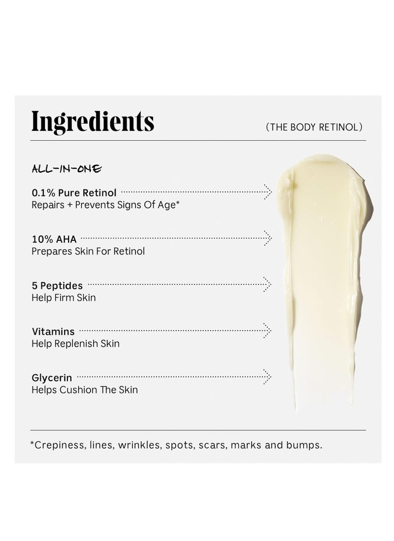 Necessaire Nécessaire - The Body Retinol. Retinol Repair Serum + Retinol Body Lotion In One. Crepey Skin Treatment. Wrinkle + Line Prevention. 0.1% Pure Retinol + 10% AHA. 5.1 oz  - Image 5