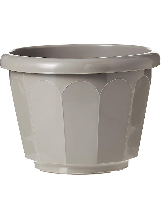 Cosmoplast وعاء زهور سداسي 8" مع صينية - Image 2