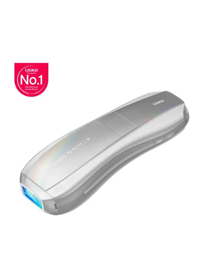 Ulike Air 10 Ipl Laser Hair Removal For Women And Men, 65°F Ice-Cooling, Dual Lights, Skin Sensor And Shr Mode For Nearly Painless, Long-Lasting Hair Removal, Includes Leather Case, Silver