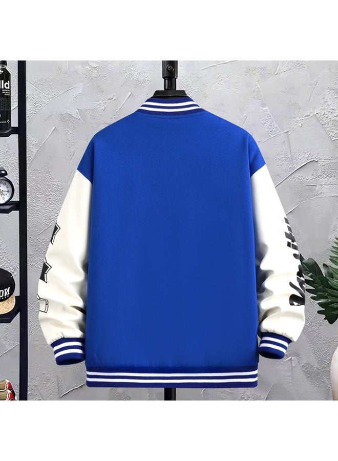 American baseball-style loose-fitting thin fall inspo high street trendy casual jacket for men and women, trendy brand for boys and girls(green) - Image 2