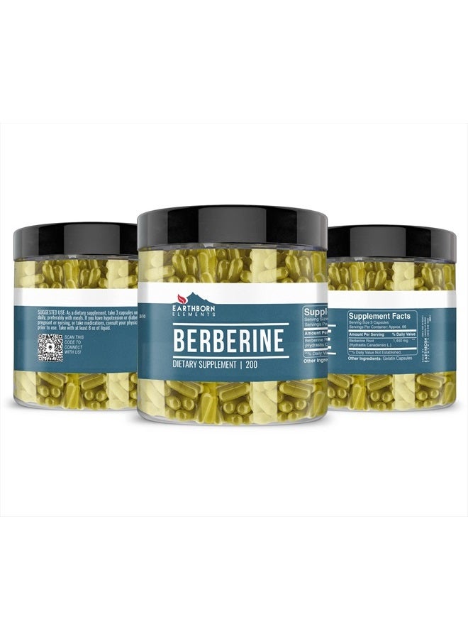 earthborn elements Goldenseal Berberine 200 Capsules, Pure & Undiluted, No Additives - Image 2