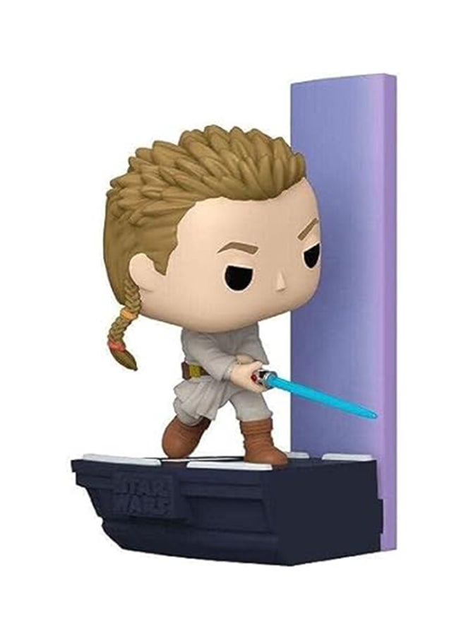 Funko Funko 62663 Pop Deluxe: Star Wars - Duel Of The Fates- Obi Wan - (Amazon Exclusive), Multicolor 