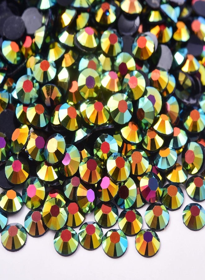 Blinginbox 15000pcs Flatback Rhinestones,Resin Non Hotfix Rhinestones Large Quantity Wholesale for Crafts Creative Design,Clothes,Makeup,Nail Art (5mm,Black AB) - Image 2