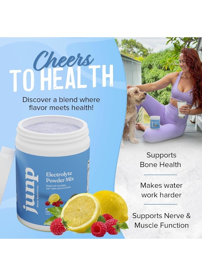 JUNP JUNP Hydration Electrolyte Powder, Electrolytes Drink Mix, Hydration Mix, Sugar Free, Gluten Free, 0 Calories, 0 Carbs, Keto Friendly, Kosher, (Berry Lemonade)  - Image 3