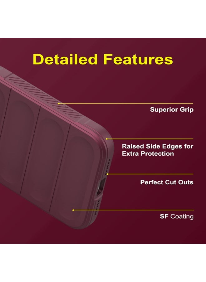 Generic Premium Protection Back Silicone Case Compatible with Nothing Phone 2A Magic Shield Shockproof Case with Camera Protection (wine Red)  - Image 3