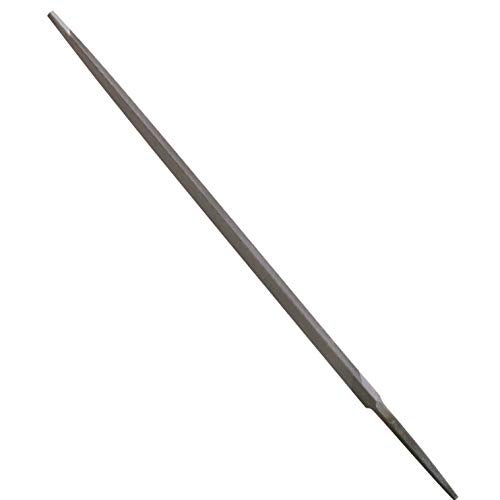 Nicholson Triangular Double Extra Slim Taper Hand File Without Handle, Single Cut, American Pattern, 6" Length - Image 1