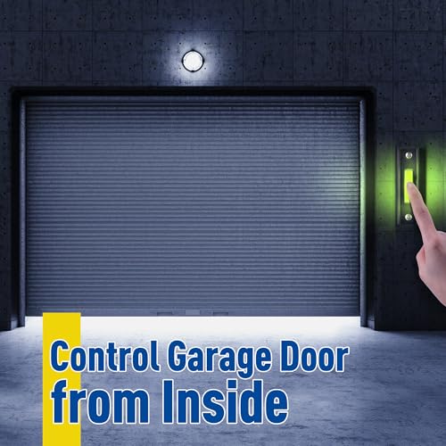 Fiada Lighted Doorbell Button, Garage Door Opener Switch with LED Light, 41A4166 Wall Mounted Push to Exit Ringer Button(Black,1 Piece) - Image 5