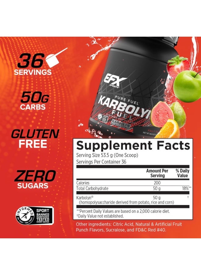 EFX SPORTS Karbolyn Fuel 1950g Fruit Punch Flavor - Image 3