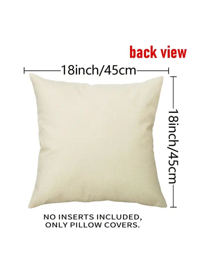 Mandala Checkered Bohemian Cushion Cover 18x18 Inch Random Color Zipper Closure - Image 4