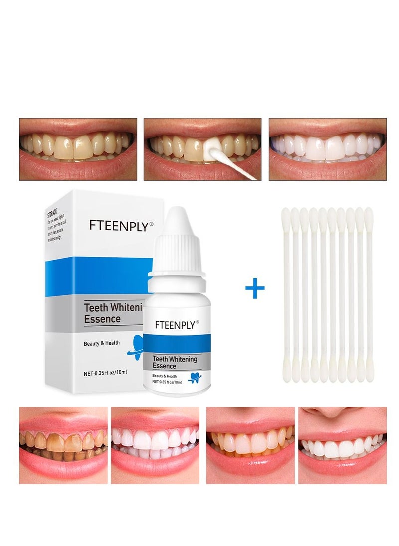 FTEENPLY - Teeth Whitening Essence Removes Plaque Stains Tooth Bleaching Cleaning Serum White Teeth Oral Hygiene Tooth Whitening 10ml - Image 1