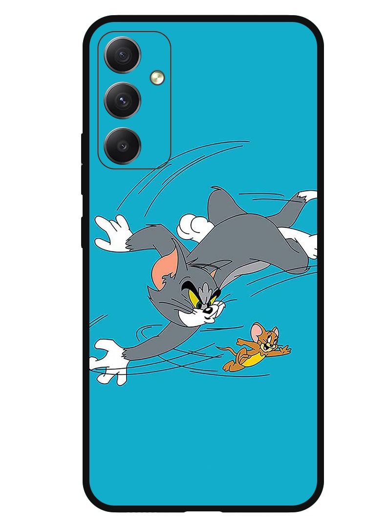 Theodor Protective Case Anti Scratch Shock Proof Bumper Cover For Samsung Galaxy A34 Tom And Jerry - Image 1