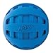 Nerf Dog Rubber Ball Dog Toy with Checkered Squeaker Lightweight Durable and Water Resistant 4 Inch Diameter for MediumLarge Breeds Single Unit Blue - Image 3