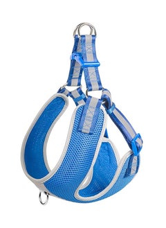 fida Step in Dog Harness Body Belt Reflective Blue Large  - Image 1
