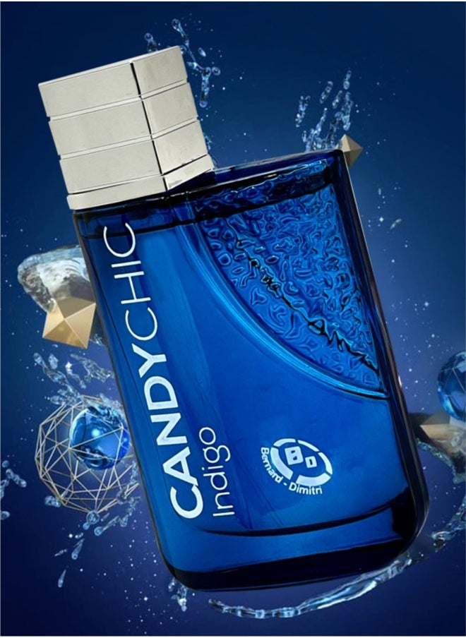 Bernard - Dimitri Candy Chic Indigo Unisex Perfume for Men and Women - Luxurious Fragrance with Bergamot, Juniper, Berries, Ginger, Sage, Geranium, Lavender, Vetiver, Patchouli, and Cedar Notes - 100ml Bottle  - Image 2