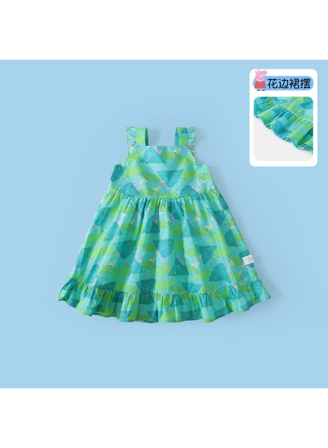 peppa Pig Summer Thin Comfortable Breathable Girls' Dress Toddler Midi Dress - Image 2