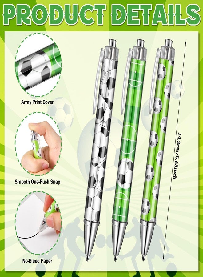 Resurhang 24 Pcs 12 Sets Soccer Party Favors Birthday Supplies School Stationery Bulk 5.5 x 4.3'' Soccer Spiral Notebook Ballpoint Pens for Coaching Supplies Coach Gift Team Party Players Sports Lover - Image 4