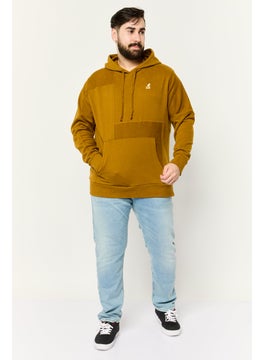 KANGOL Men Hooded Embroidered Logo Long Sleeves Sweatshirt, Dark Olive  - Image 2
