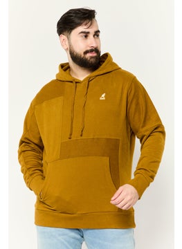 KANGOL Men Hooded Embroidered Logo Long Sleeves Sweatshirt, Dark Olive  - Image 1