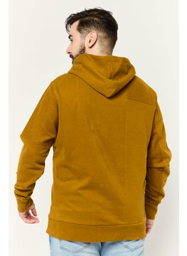 KANGOL Men Hooded Embroidered Logo Long Sleeves Sweatshirt, Dark Olive  - Image 4