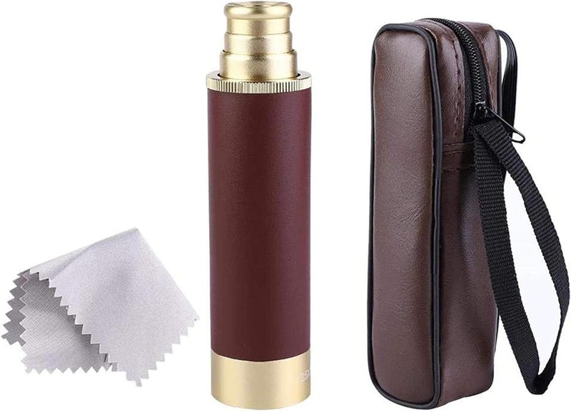 Monocular Telescope, 25x30 Retro Waterproof Fogproof Portable Mini Outdoor Handheld Telescope, High Power HD - Image 1