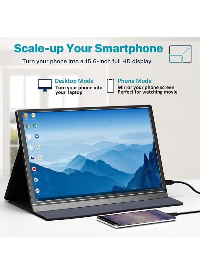 Portable Monitor 15.6inch 1080P FHD USB-C, HDMI Computer Display HDR IPS Gaming Monitor