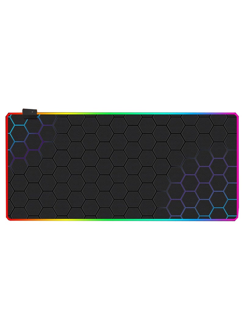 FlashHawk Large Mouse Pad, 900x400 mm, Extended Gaming Mouse Pad, Non-Slip Rubber Base, Office Desk Mat Desk, for Computers/Work/Room, Forest - Image 1
