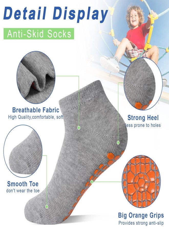 HYCLES Boys Girls Non-Slip Toddler Socks Grip Ankle Sticky Sock Anti-Skid Socks for Kids 6 Pairs for 2-5 Years Kids - Image 5