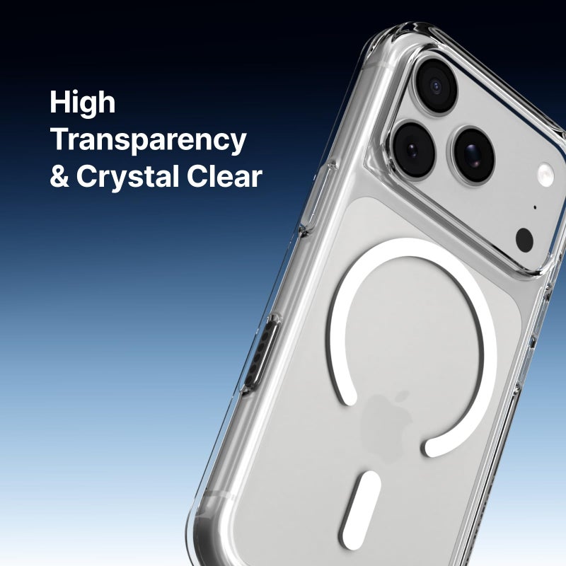 RhinoShield Phone Case Compatible with MagSafe for iPhone 17 Pro Max | Clear - Anti-Yellowing, High Transparency, Superior Magnetic, Shockproof with Military Grade Drop Protection - Transparent - Image 4