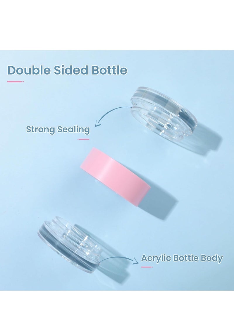 KASTWAVE Cosmetic Jars, 6 Pcs 0.35 oz Plastic Cosmetic Jars, Leak Proof Plastic Cosmetic Container Jars for Travel Storage Make Up, Eye Shadow, Nails, Powder, Lotion, Jewelry, Candy, Craft - Image 4