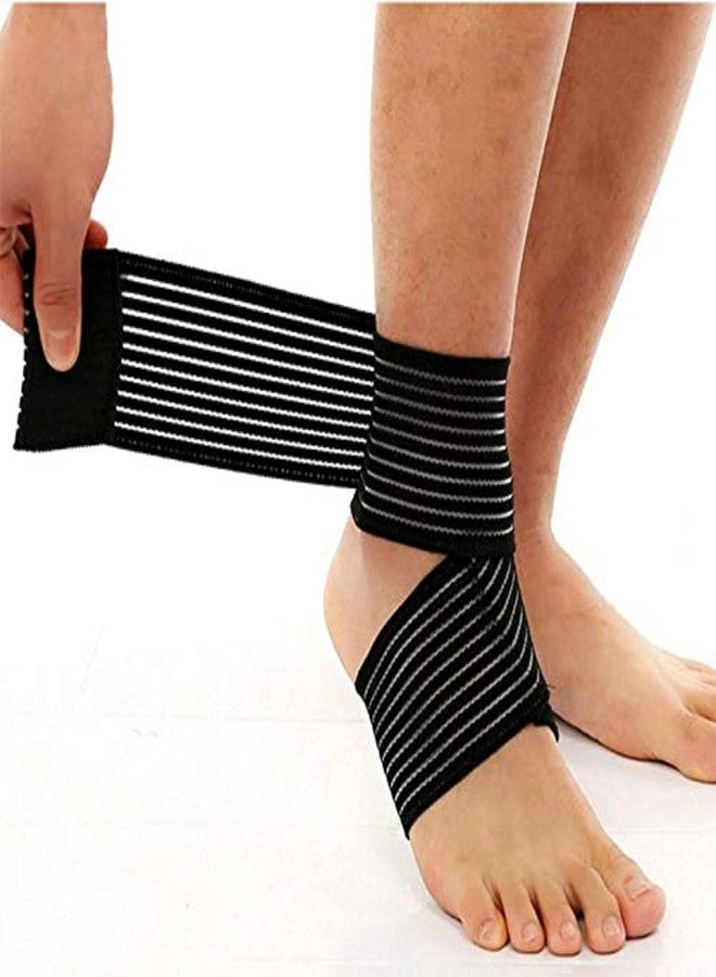 Rioff® ankle support for women men pain relief sports brace cap sleeve wrap straps band ligament injuries fracture gym running basketball free size - Image 1