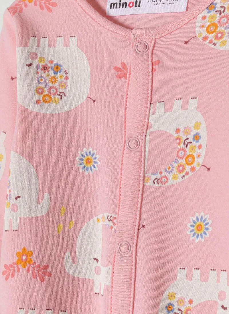 MINOTI 2-Pack Baby Sleepsuits with Full-Length Snap Closures