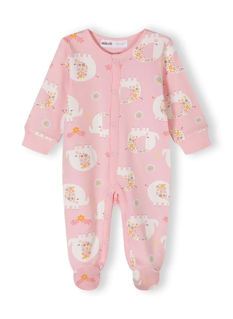 MINOTI 2-Pack Baby Sleepsuits with Full-Length Snap Closures