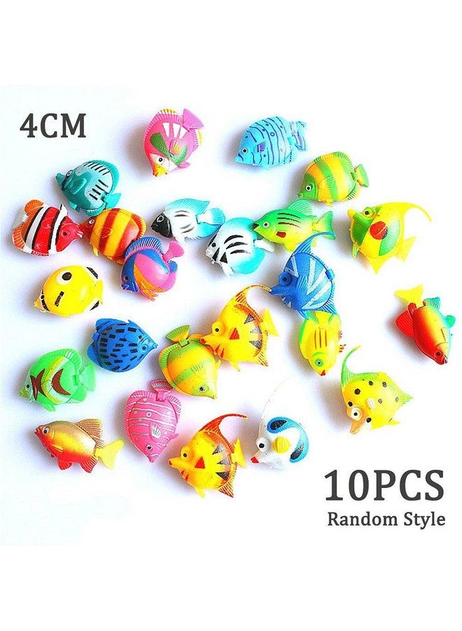 VAYINATO PetzLifeworld Aquarium Plastic Floating Fake Fish Random Style/Colour 10 Nos Aquarium Decoration Toys - Image 4