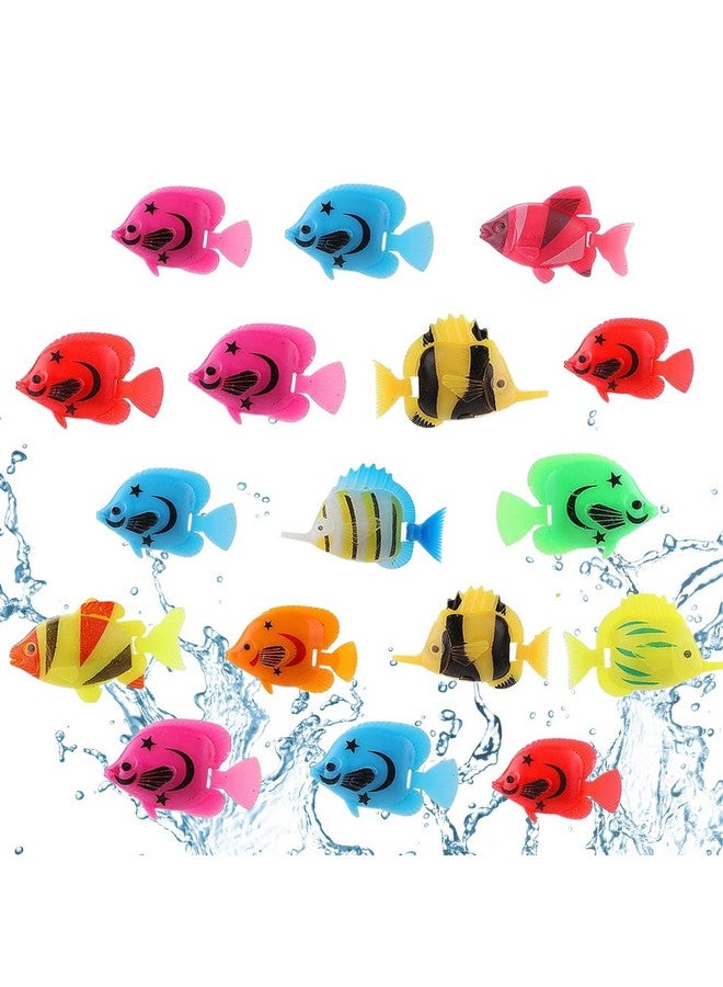 VAYINATO PetzLifeworld Aquarium Plastic Floating Fake Fish Random Style/Colour 10 Nos Aquarium Decoration Toys - Image 1