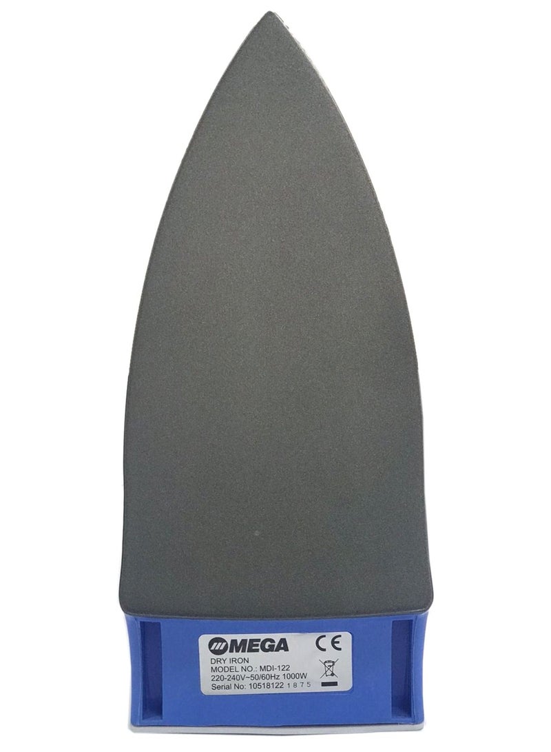 ميجا مكواة جافة غير لاصقة 1200 وات MDI-122 أزرق / أخضر / وردي - Image 3